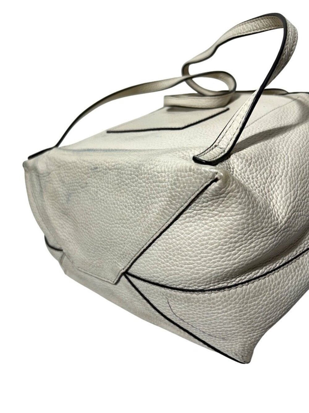Michael Kors Pebbled Leather Backpack In Ivory With Drawstring Closure - Picture 7 of 12